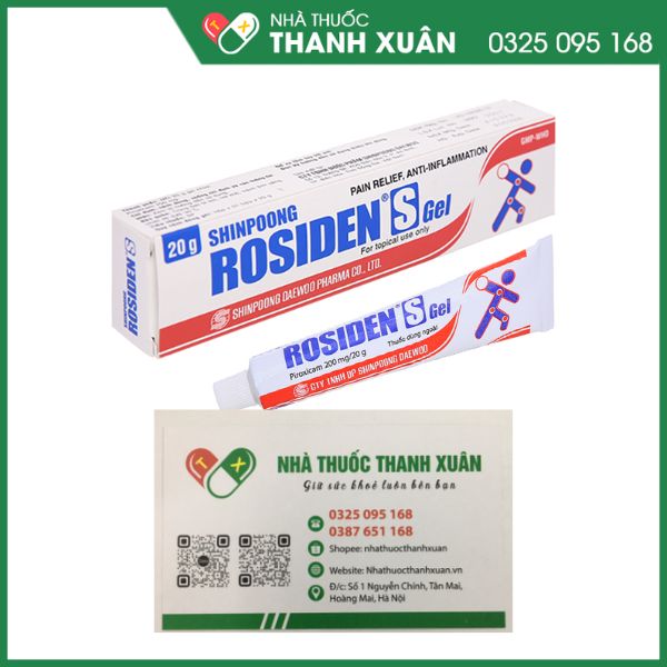 Shinpoong Rosiden S Gel giảm đau cho các bệnh xương khớp